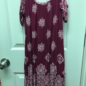 Cold shoulder dress